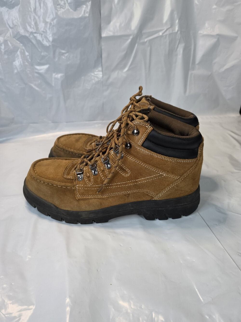 Men's Brahma Work BootsMNBR20CA002 Brown Suede Steel Toe Work Boot Shoe 13M